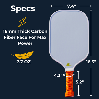Pickle One Carbon Fiber Paddle Set (2) – 16mm Core, Lightweight & Durable
